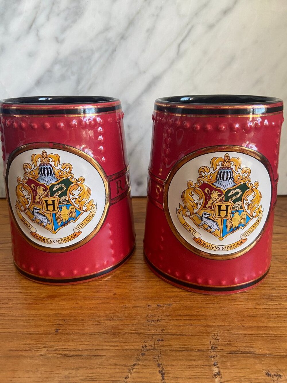 Harry Potter Hogwarts Railway Universal Studios Red Mug Set of 2 S16